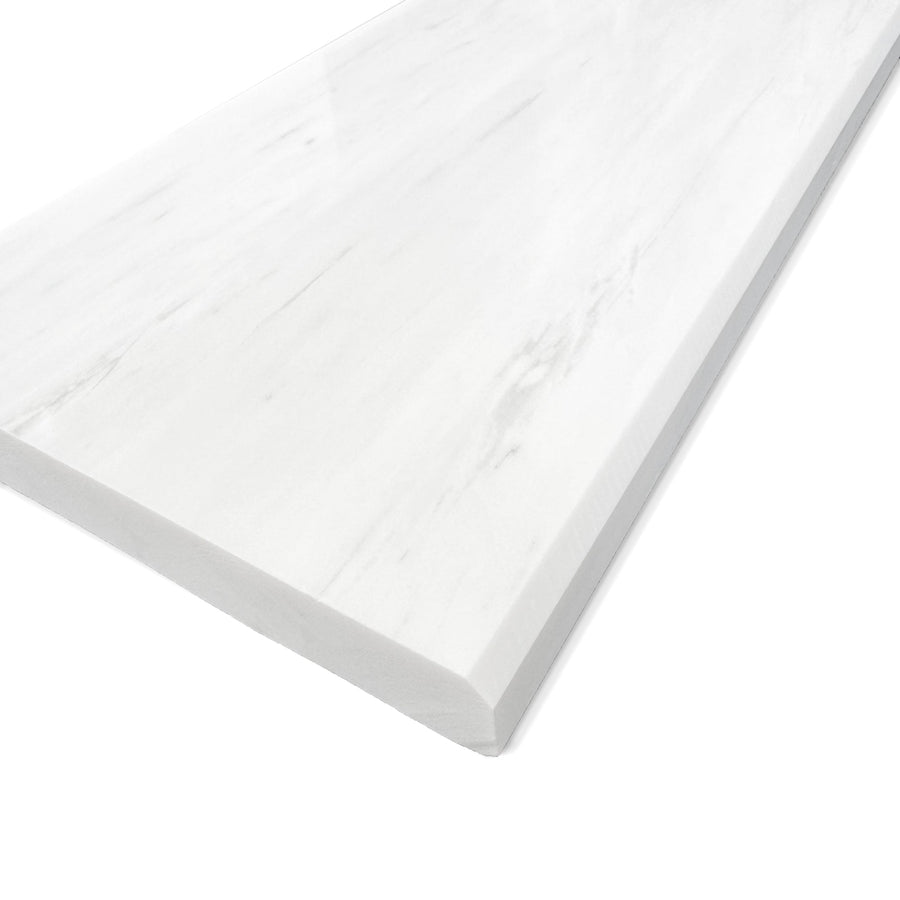 Custom Length Cut From 6x60 Dolomite Marble Thresholds Door Saddles Window Sills Shower Curbs Standard Bevel Polished - Marble Barn