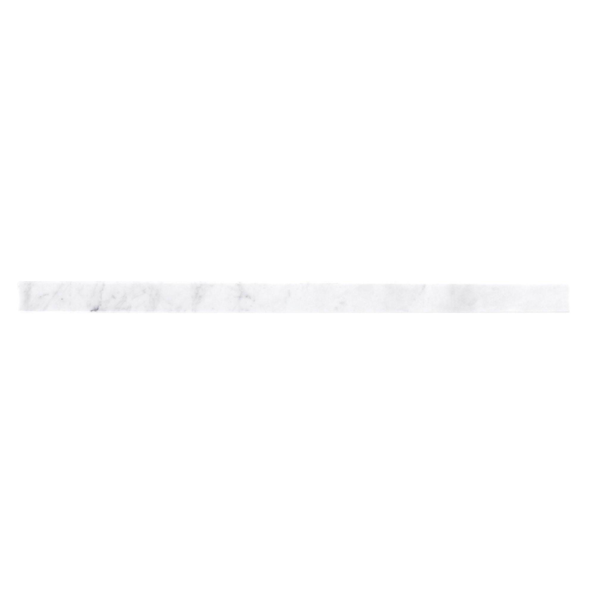 Custom Length 2x36 White Marble Thresholds Saddles Window Sills Marble Engineered Stone Standard Bevel Polished - Marble Barn