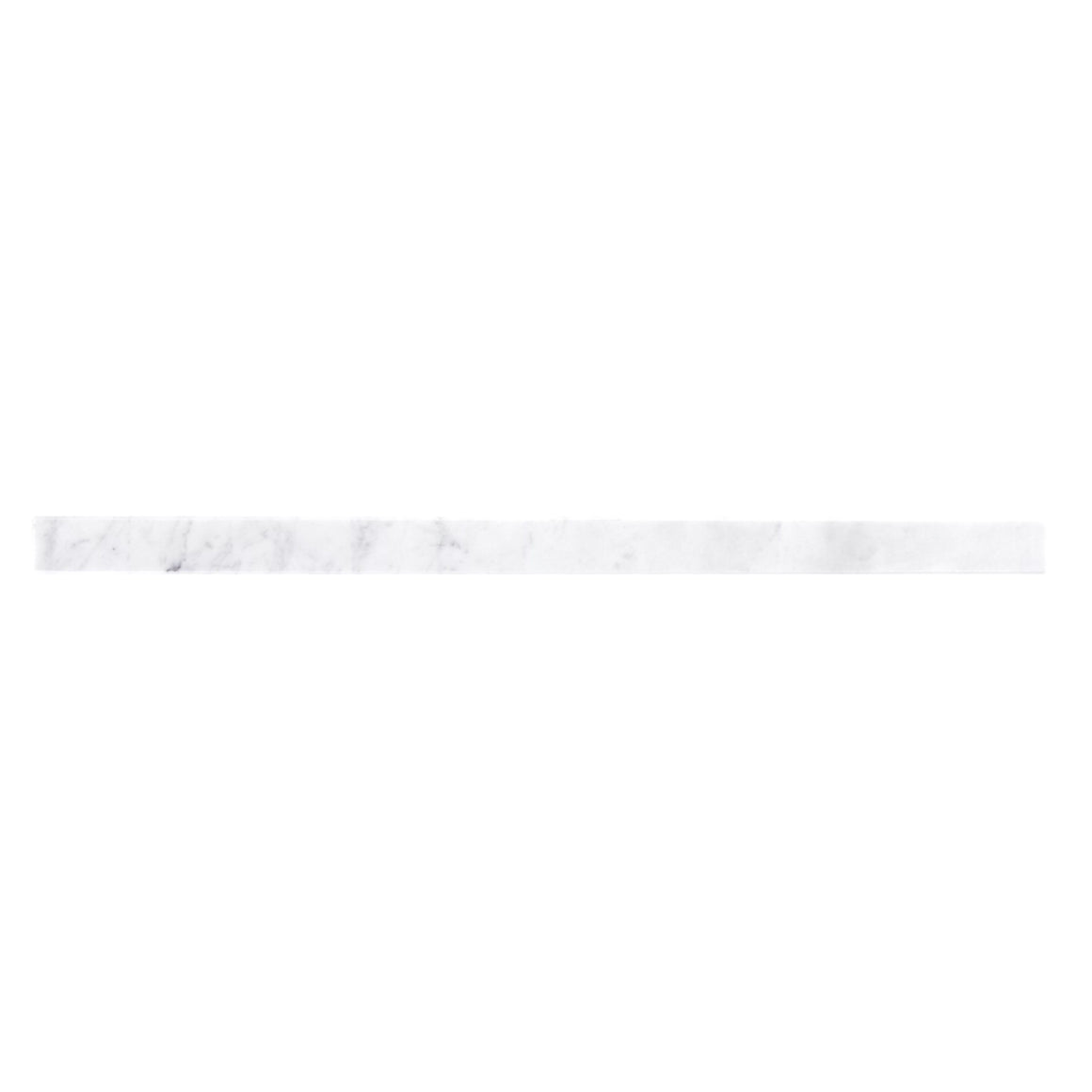 Custom Length 2x36 White Marble Thresholds Saddles Window Sills Marble Engineered Stone Standard Bevel Polished - Marble Barn